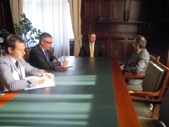 4 September 2012 National Assembly Speaker MA Nebojsa Stefanovic receives the Spanish Ambassador in Belgrade, H.E. Arturo Laclaustra Beltrán